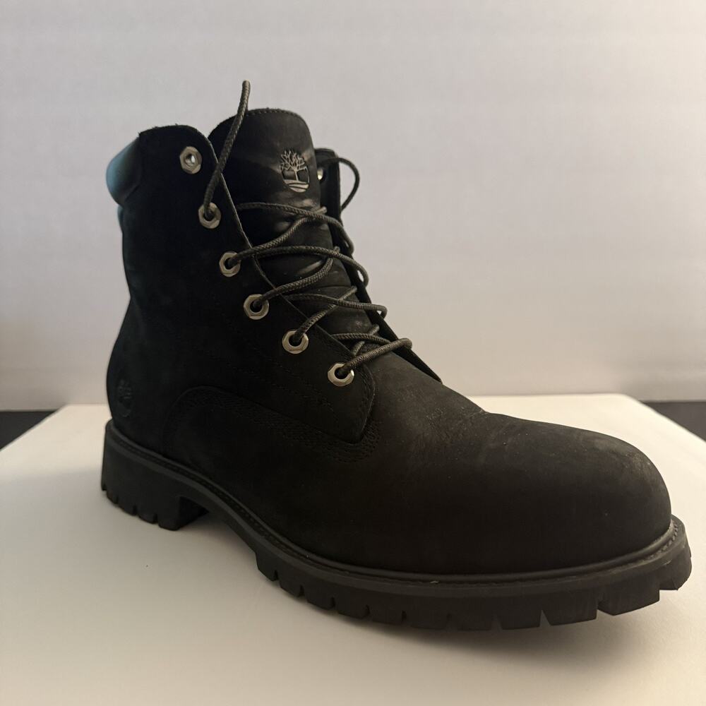 Timberland Alburn 6-Inch Waterproof Boots Men’s Black Nubuck Leather Style 6939R